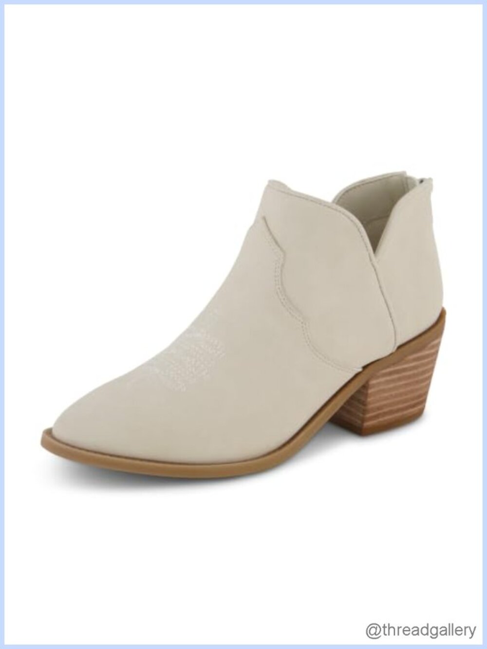 CUSHIONAIRE Rodeo Western Ankle Booties Pointed Toe Faux Leather